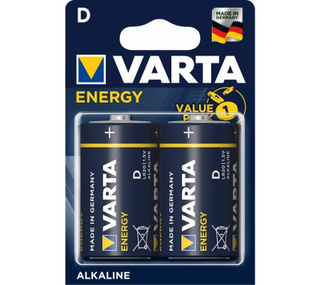 Baterie Varta Energy alkaline D mono velké 2 ks