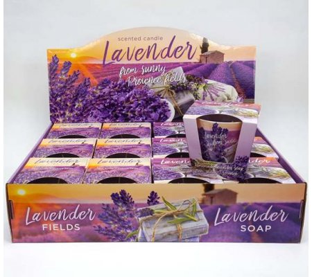 Svíčka v konickém skle 115g - Lavender SOAP