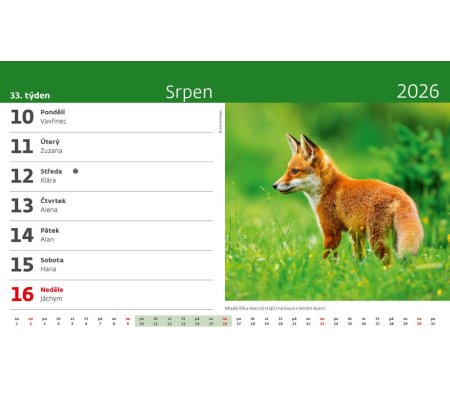 Kalendář Naše příroda