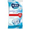 Antibakteriální vlhčené ubrousky Aura 15ks