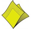 Ubrousky 2-vrstvé 33x33cm žlutozelené, 50ks