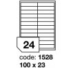 Samolepící etikety 100x23mm, 100 archů