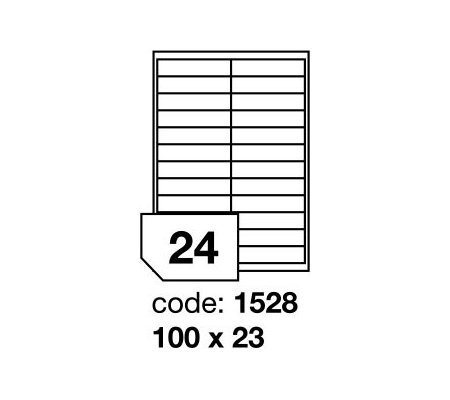 Samolepící etikety 100x23mm, 100 archů