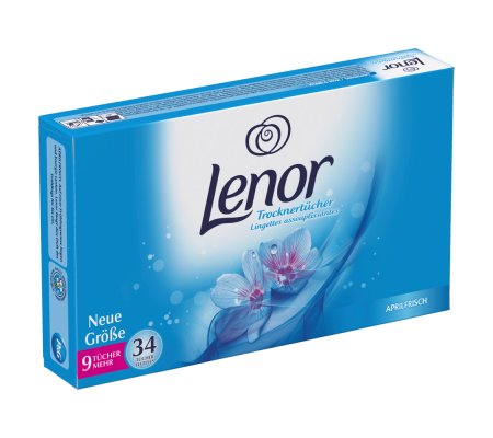 Ubrousky do sušičky Lenor modré, 34ks