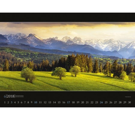 Kalendář nástěnný Tatry - panorama