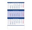 Kalendář Tříměsíční modrý
