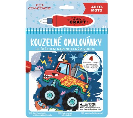 Omalovánky kouzelné Auto-moto
