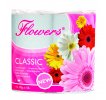 Toaletní papír Flowers classic, 1vrstvý, 4role