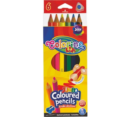 Pastelky Colorino Jumbo trojhranné 6ks