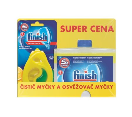 Finish čistič myčky 250ml +deo lemon