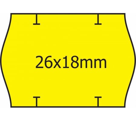 Cenové etikety do kleští 26x18, Start Prix fluorescentní