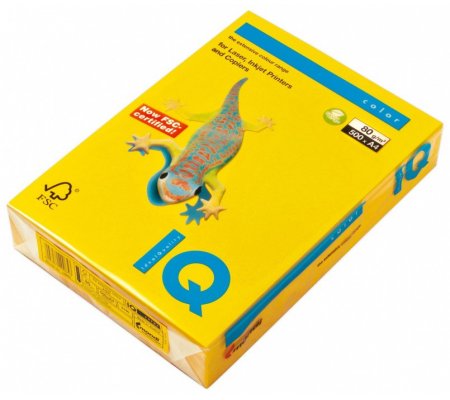 IQ color A4 80g SY40 zlatožlutá, 500ks