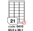 Samolepící etikety 63.5x38.1mm, 100archů