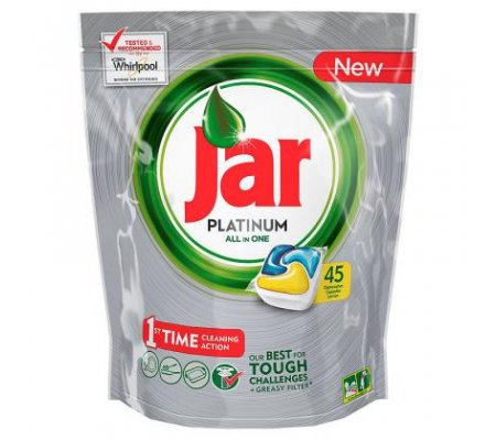 Jar tablety do myčky Platinum Lemon - 45ks