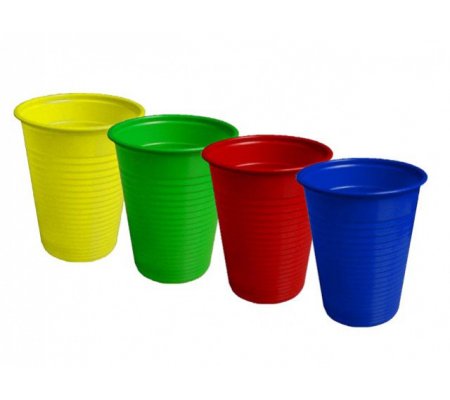 Kelímky 0,2l barevné plastové 20ks mix
