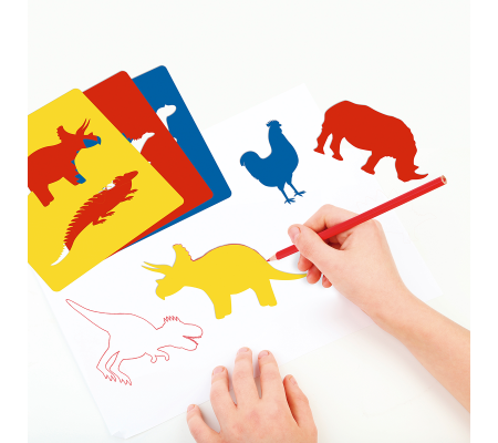 Šablony džungle PP, 6ks